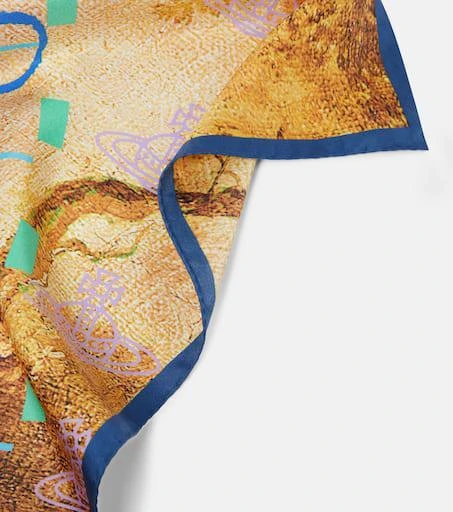 商品Vivienne Westwood|图案印花真丝围巾,价格¥1722,第4张图片详细描述