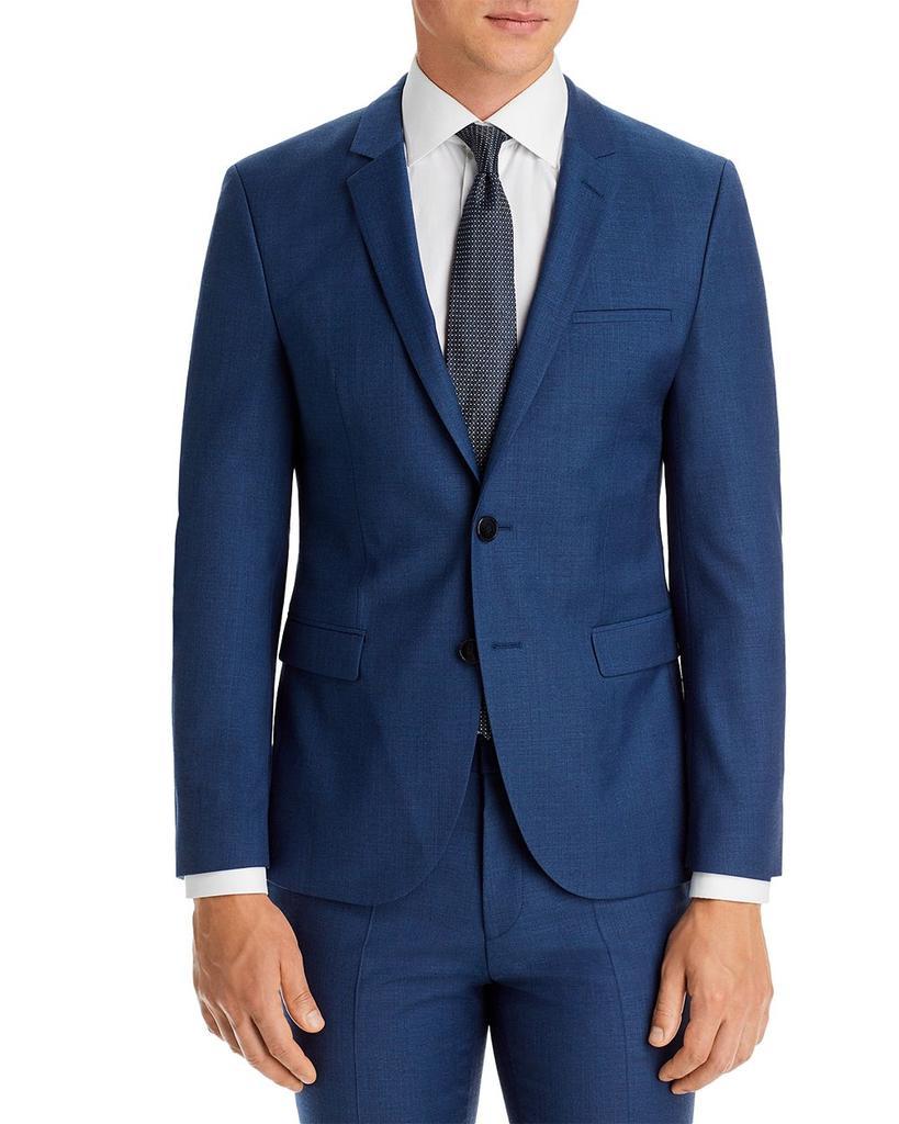 商品Hugo Boss|Arti Blue Sharkskin Extra Slim Fit Suit Jacket,价格¥2440,第1张图片
