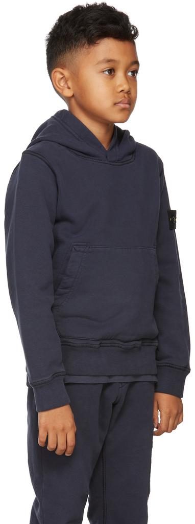 Kids Navy Classic Hoodie商品第3张图片规格展示