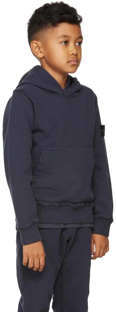 商品Stone Island Junior|Kids Navy Classic Hoodie,价格¥571,第3张图片详细描述