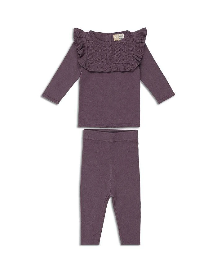 商品Maniere|Girls' Ruffle Bib Coverall Set - Baby,价格¥449,第1张图片