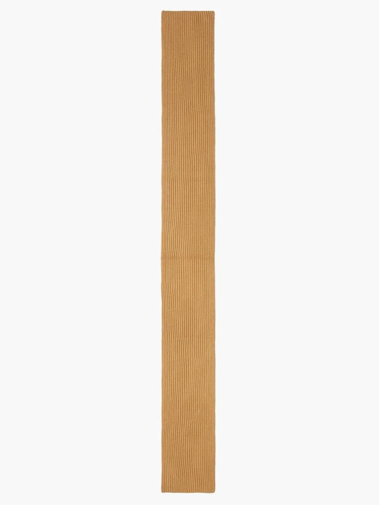 商品Ganni|Ribbed-knit recycled wool-blend scarf,价格¥417,第4张图片详细描述
