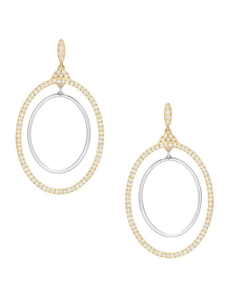 商品Swarovski|Gilberte Swarovski Crystal Hoop Pierced Earrings/2-inch,价格¥684,第1张图片
