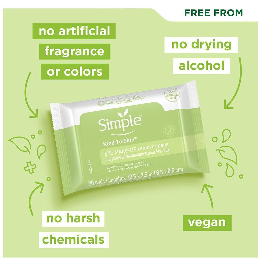 商品Simple|Eye Makeup Remover Pads,价格¥52,第7张图片详细描述