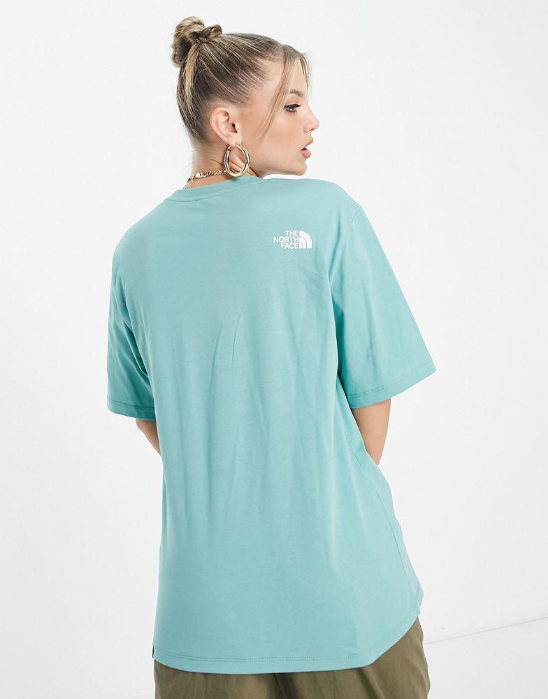 The North Face Simple Dome relaxed fit t-shirt in wasabi green Exclusive at ASOS商品第2张图片规格展示