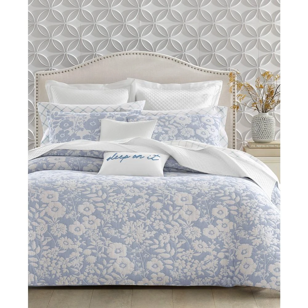 商品Charter Club|Silhouette Floral 3-Pc. Duvet Cover Set, Full/Queen, Created for Macy's,价格¥2260,第1张图片