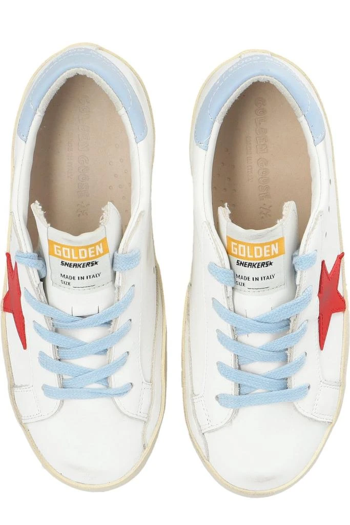 商品Golden Goose|Golden Goose Kids Super Star Patch Low-Top Sneakers,价格¥1430,第4张图片详细描述