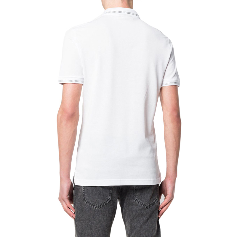 Burberry 博柏利 白色男士T恤简约短袖POLO衫  4061792商品第4张图片规格展示