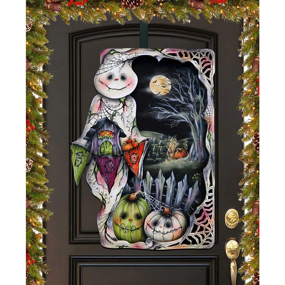 商品Designocracy|Holiday Door Decor Wall Decor Night of the Pumpkins Wooden J. Mills-Price,价格¥1099,第1张图片