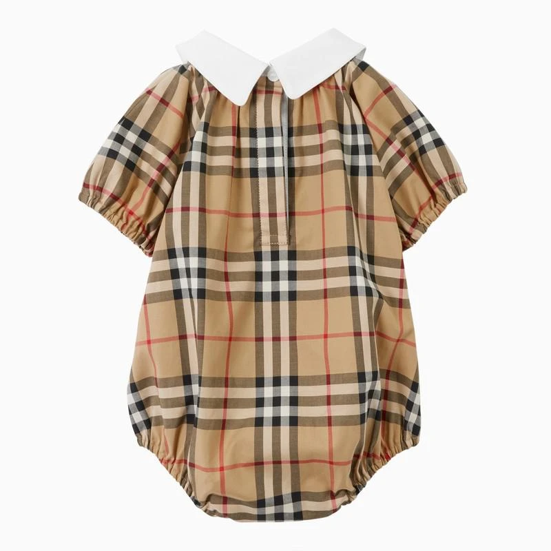 商品Burberry|Vintage Check beige cotton bodysuit,价格¥1870,第2张图片详细描述