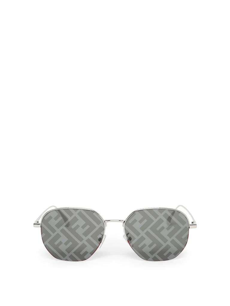 商品Fendi|Round Reflective Logo Sunglasses,价格¥3839,第1张图片