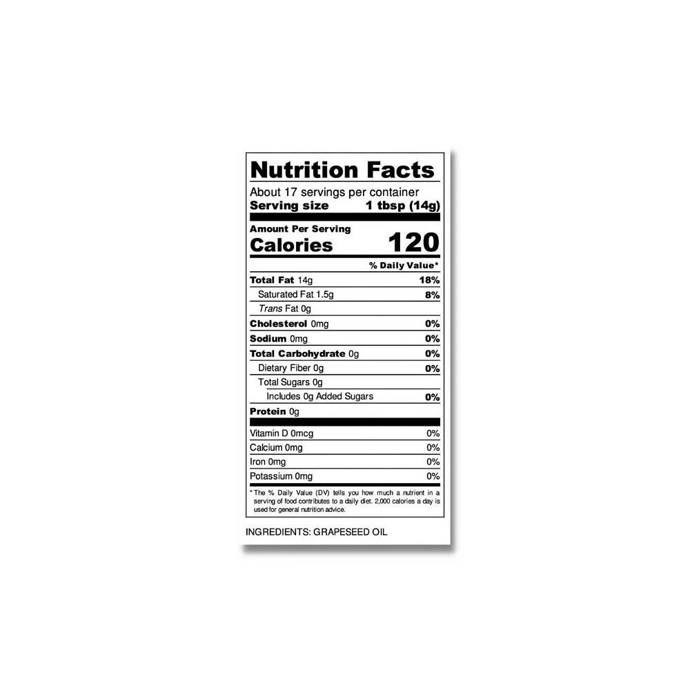 商品Benissimo|100% Pure Non-GMO Grapeseed Oil 8.46 oz (3 Pack),价格¥223,第2张图片详细描述