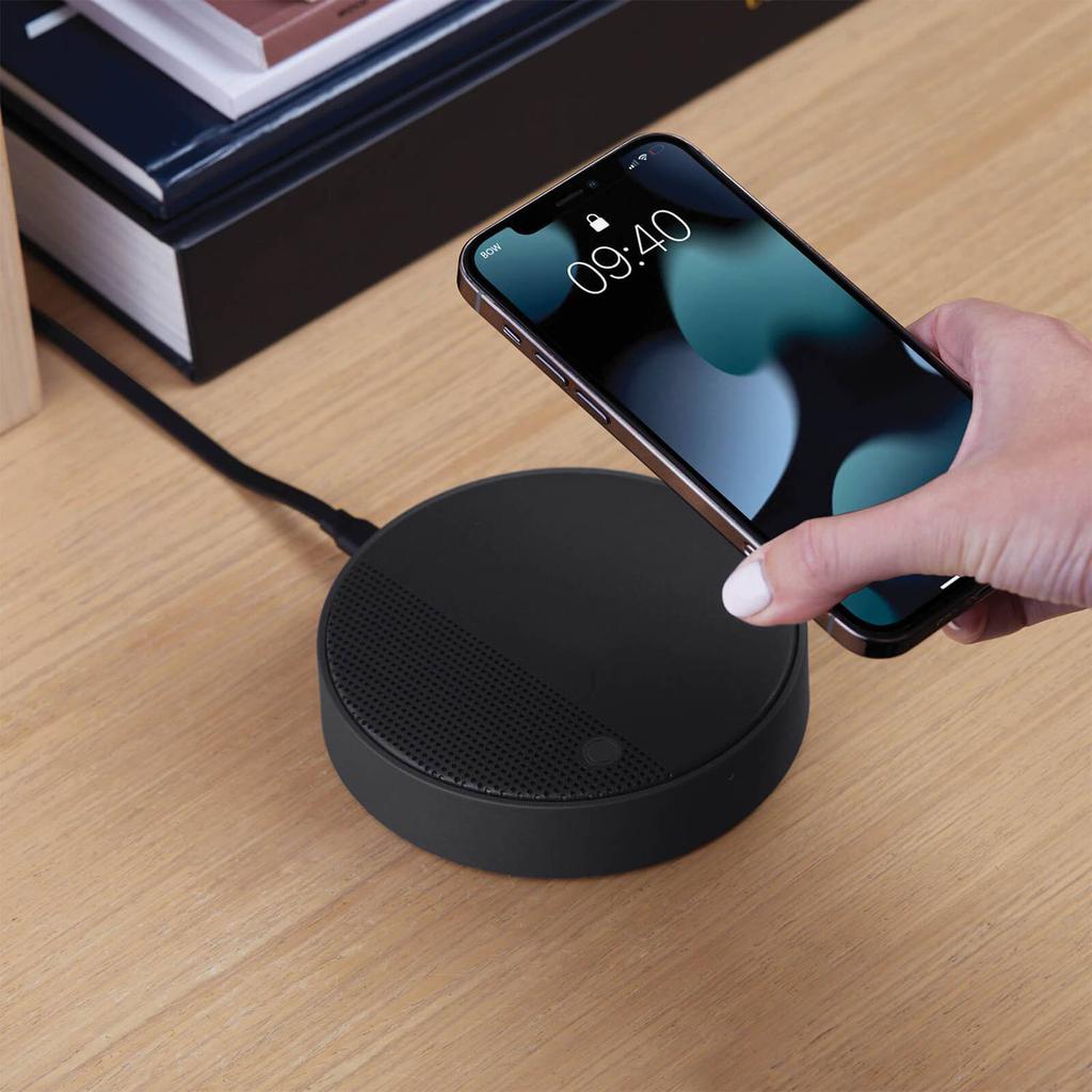 Lexon OSLO Energy + Bluetooth Speaker + Wireless Charger - Black商品第8张图片规格展示