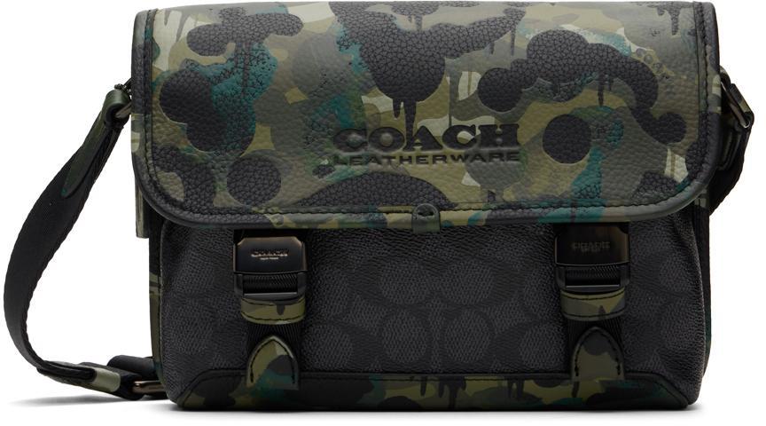 商品Coach|Khaki & Black League Hybrid Messenger Bag,价格¥2206,第1张图片