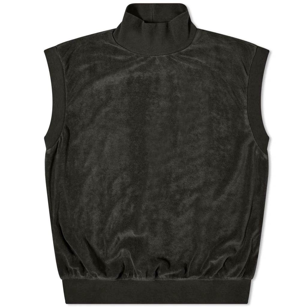 商品Essentials|Fear of God Essentials Pullover Mockneck Vest - Off-Black,价格¥385,第1张图片