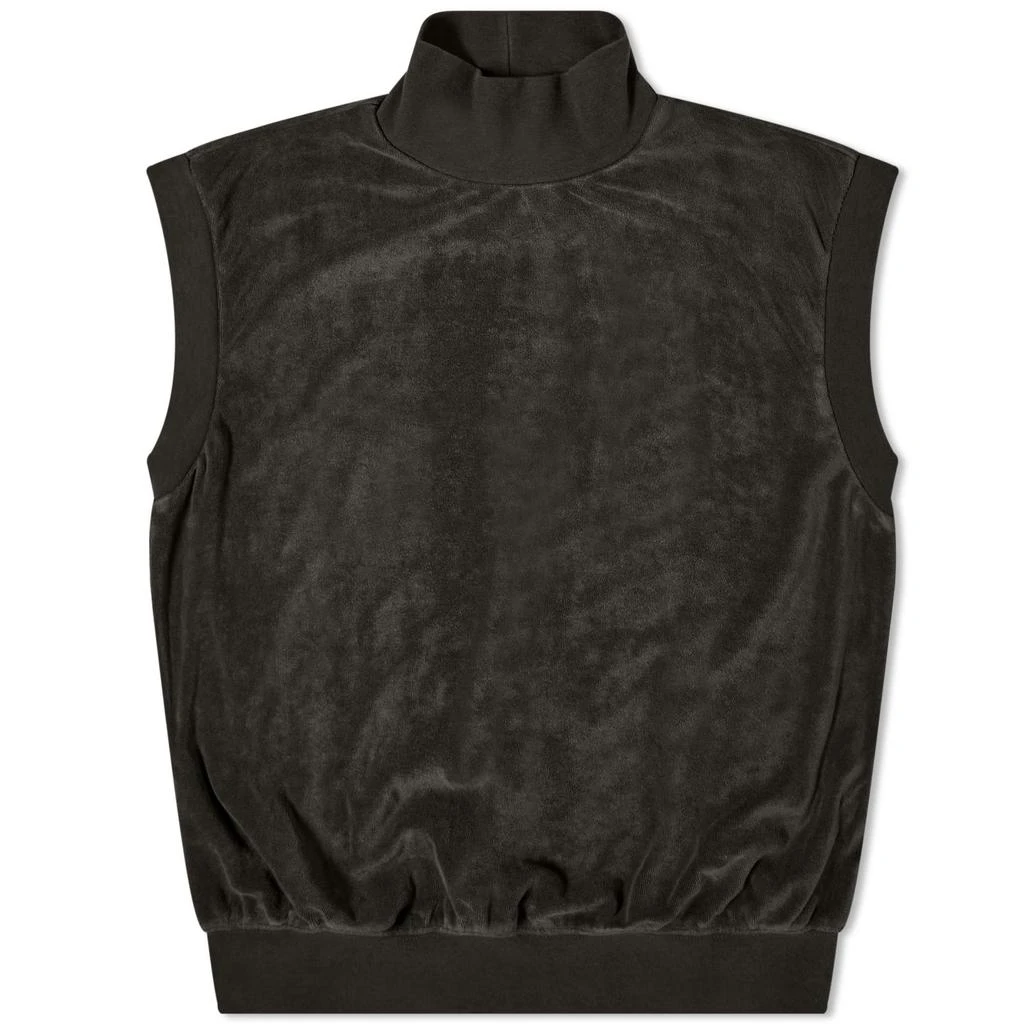 商品Essentials|Fear of God Essentials Pullover Mockneck Vest - Off-Black,价格¥384,第1张图片