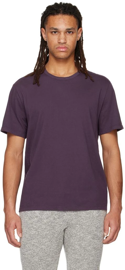 商品Vince|Purple Garment Dye T-Shirt,价格¥491,第1张图片