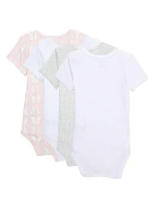 商品Calvin Klein|Baby Girl’s 4-Piece Butterfly Bodysuit Set,价格¥151,第2张图片详细描述