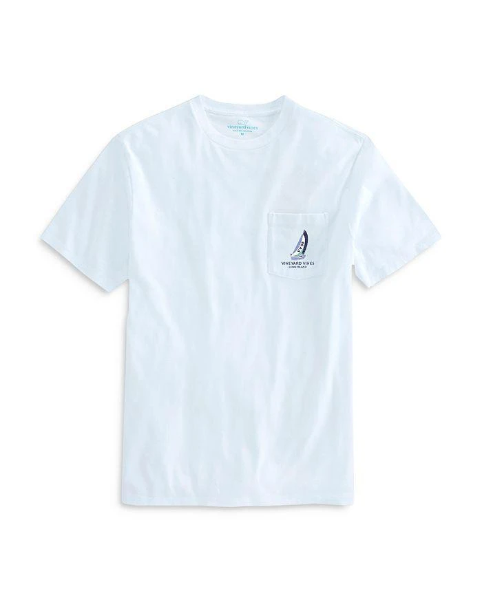 商品Vineyard Vines|Long Island Sailboat Waves Pocket Tee,价格¥121,第2张图片详细描述