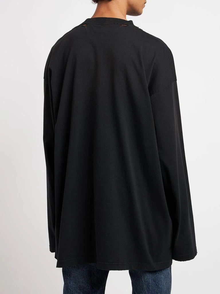 商品Balenciaga|Oversize Cotton T-shirt,价格¥7355,第2张图片详细描述