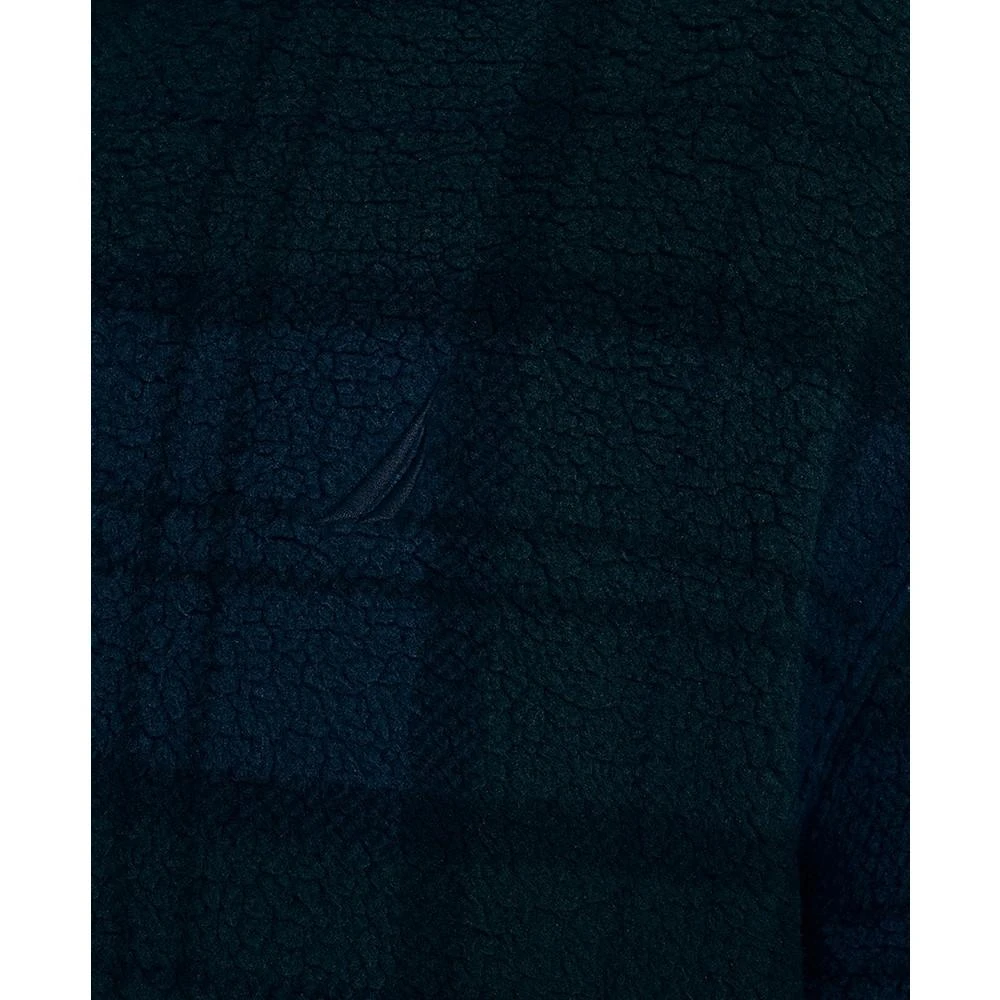 商品Nautica|Men's Plaid Quarter-Zip Fleece Hoodie,价格¥440,第4张图片详细描述