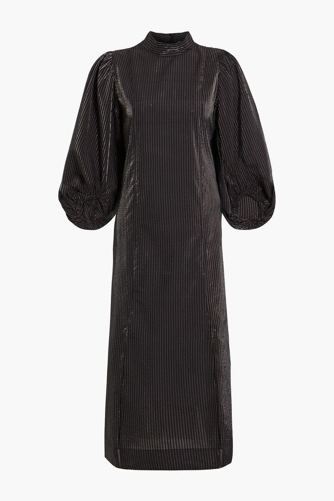 商品Ganni|Checked seersucker midi dress,价格¥702,第5张图片详细描述
