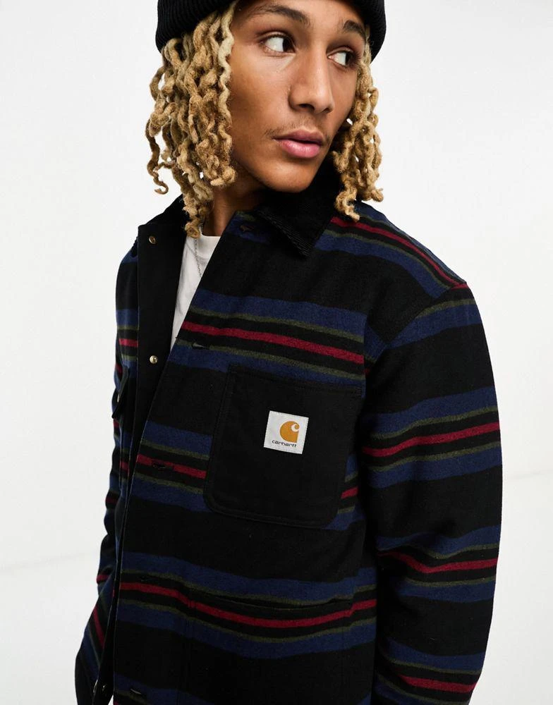 商品Carhartt WIP|Carhartt WIP oregon striped jacket in blue,价格¥2428,第2张图片详细描述