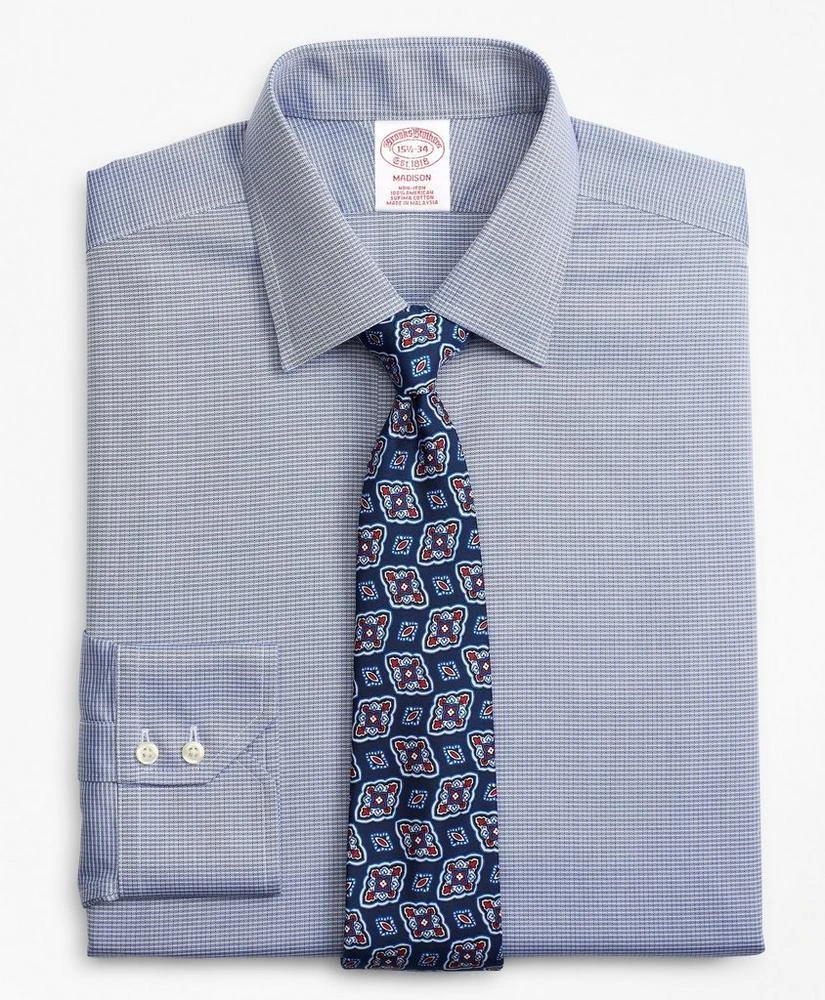 商品Brooks Brothers|Madison Relaxed-Fit Dress Shirt, Non-Iron Check,价格¥314,第1张图片