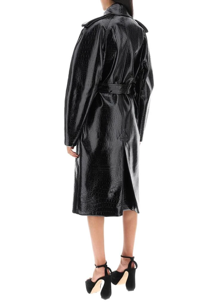 商品Max Mara|'faggi' crocodile-effect vinyl trench coat,价格¥2843,第3张图片详细描述