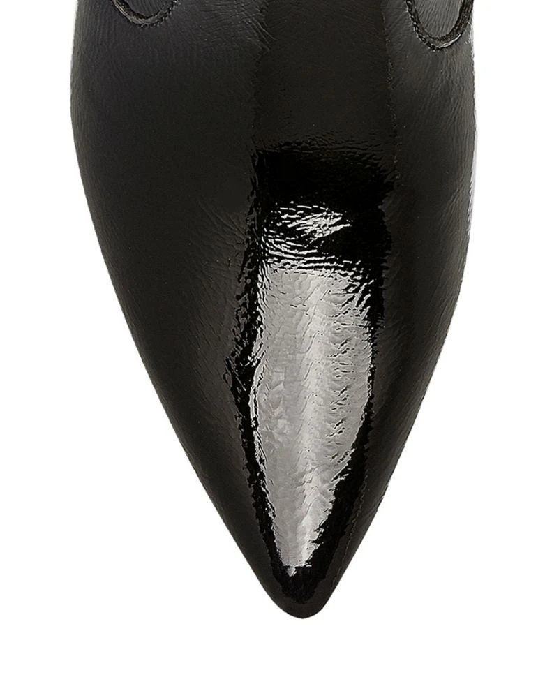 商品KENDALL & KYLIE|Laila Patent 漆皮短靴踝靴,价格¥514,第3张图片详细描述
