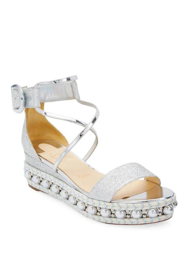 商品Christian Louboutin|Chocazeppa Wedge Sandals,价格¥5609,第1张图片