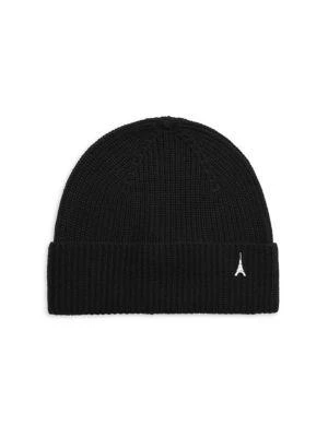 商品Karl Lagerfeld Paris|Eiffel Tower Rib Knit Beanie,价格¥223,第1张图片