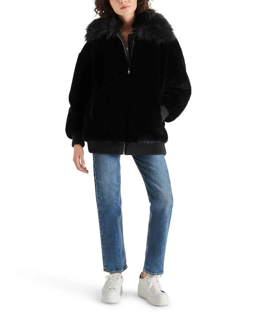 商品Steve Madden|Sylvia Coat In Black,价格¥649,第5张图片详细描述