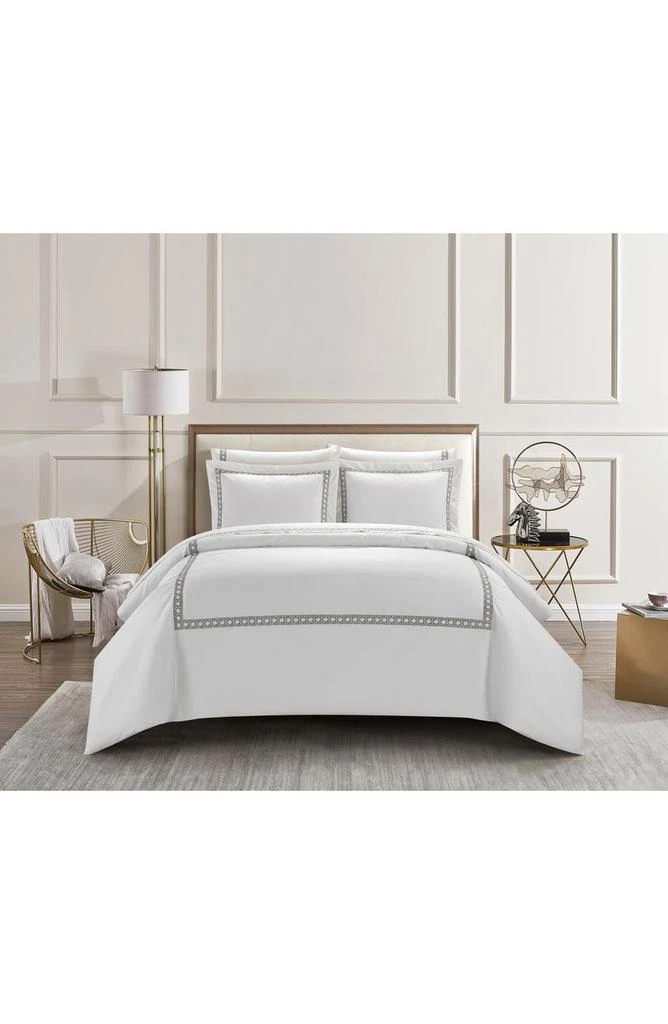 商品CHIC|Queen Lewina Hotel Inspired 7-Piece Duvet Set - Grey,价格¥2170,第5张图片详细描述