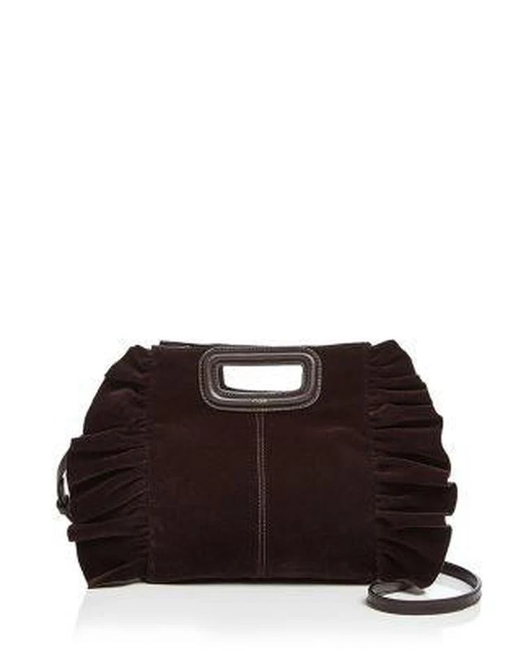 商品Maje|Ruffle Velvet Crossbody - 100% Exclusive,价格¥926,第1张图片