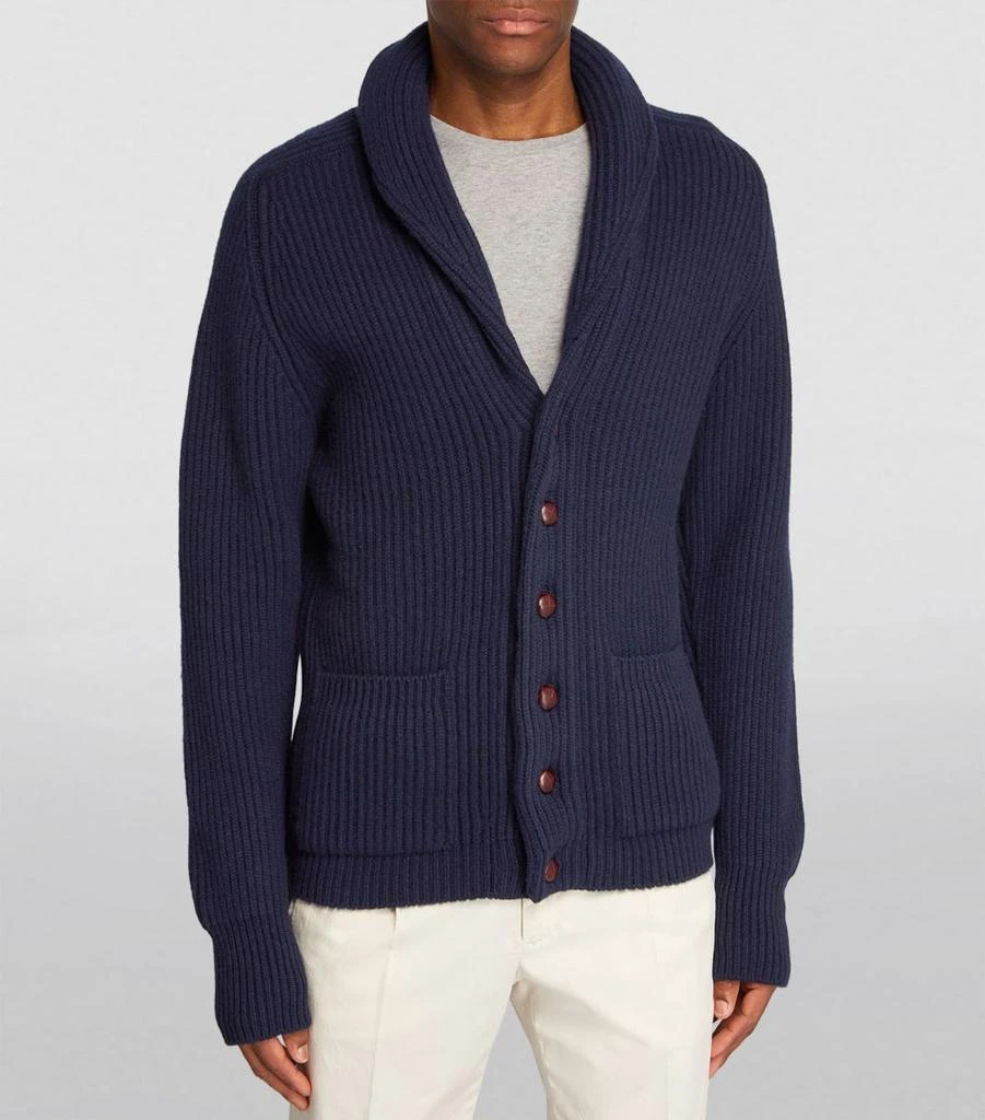 商品Harrods|Cashmere Shawl-Collar Cardigan,价格¥7762,第3张图片详细描述