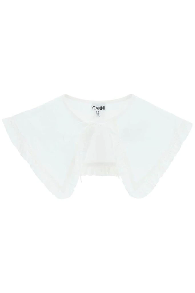 商品Ganni|Ganni frilled cotton collar,价格¥451,第1张图片