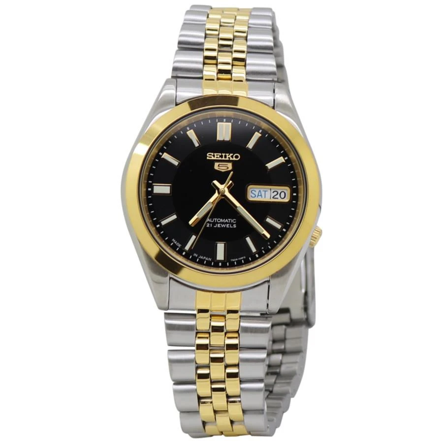 商品Seiko|Seiko Seiko 5 Automatic Black Dial Mens Watch SNKF96J1,价格¥1222,第1张图片