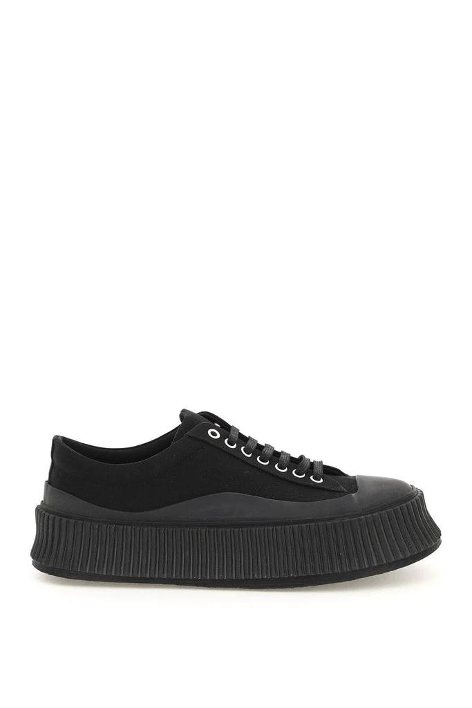 商品Jil Sander|CANVAS PLATFORM SNEAKERS,价格¥2567,第1张图片