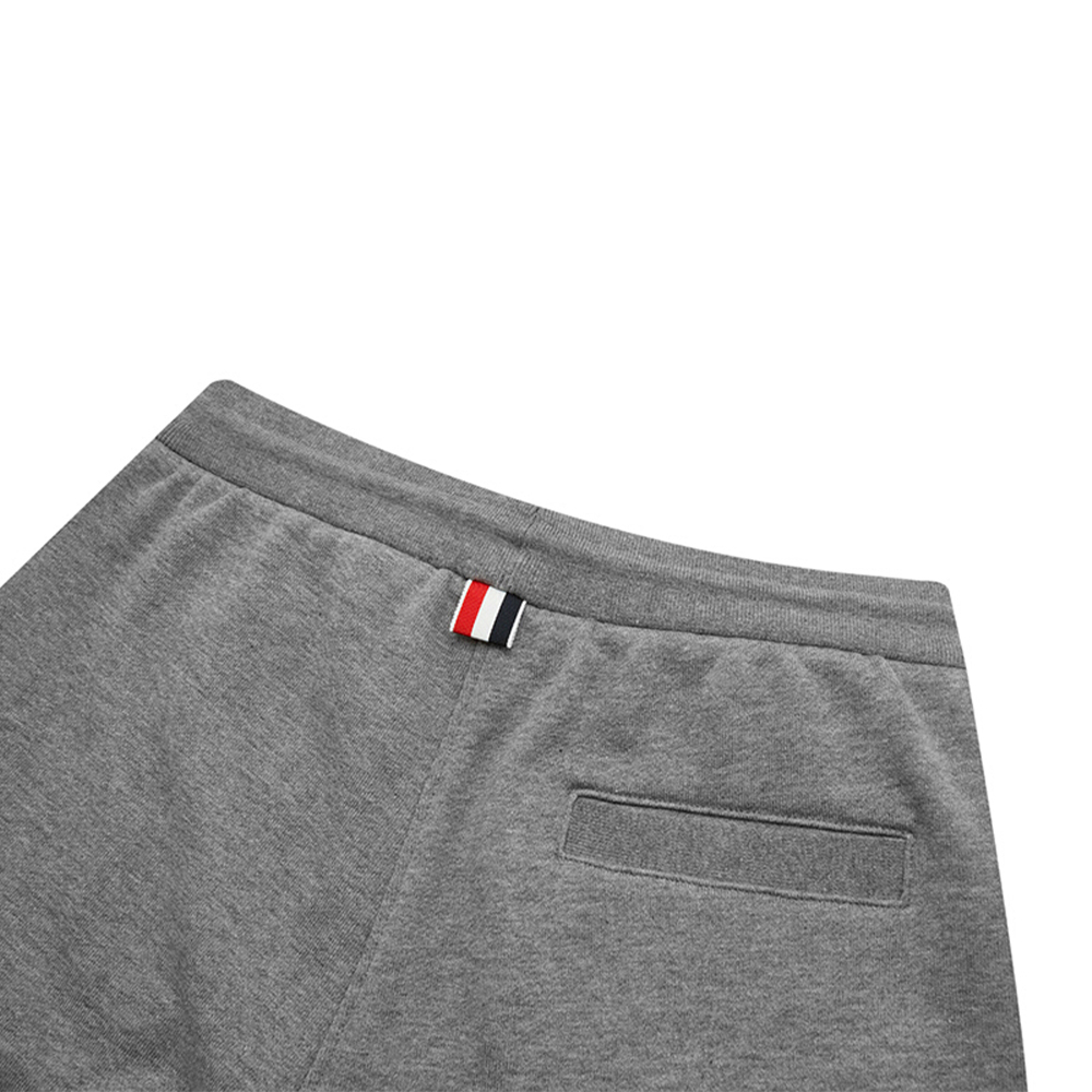 THOM BROWNE 男士灰色棉质4条纹运动裤 MJQ008A-06910-035商品第4张图片规格展示
