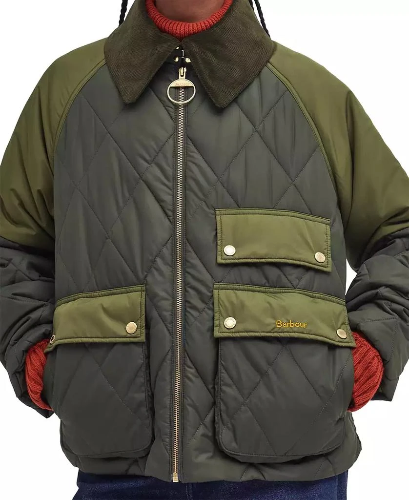 商品Barbour|Women's Milby Quilted Corduroy-Collar Jacket,价格¥2581,第4张图片详细描述