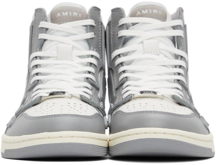 商品AMIRI|White & Grey Hi Skel Top Sneakers,价格¥4221,第4张图片详细描述