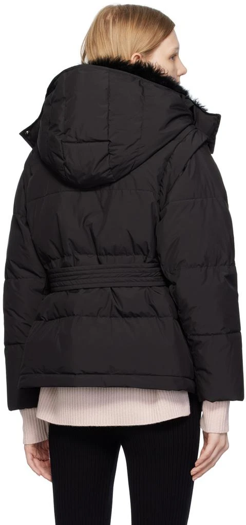 商品Yves Salomon|Black Belted Down Jacket,价格¥3313,第3张图片详细描述