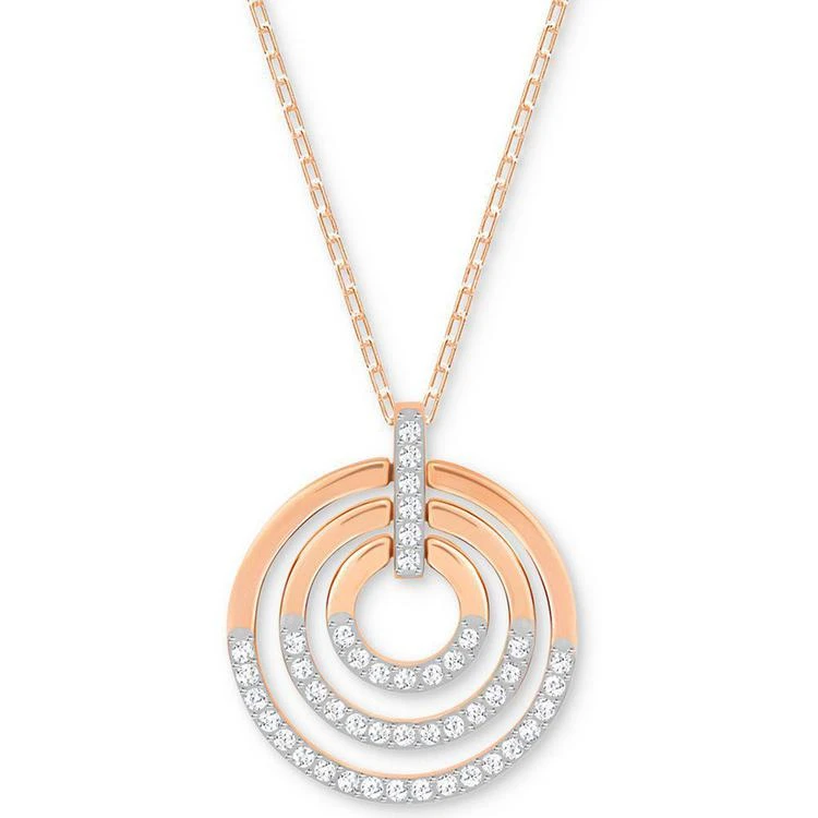 商品Swarovski|Crystal Multi-Circle Pendant Necklace,价格¥667,第1张图片