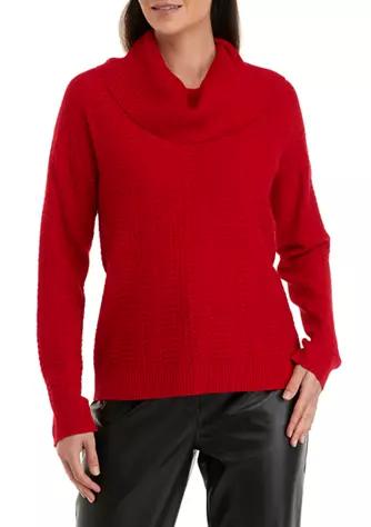 Women's Gifting Cowl Pullover Sweater商品第1张图片规格展示