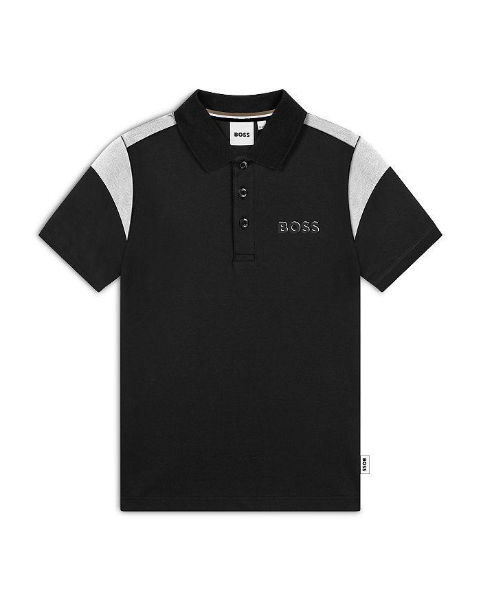 商品Hugo Boss|Boys' Short Sleeve Polo - Big Kid,价格¥690,第1张图片