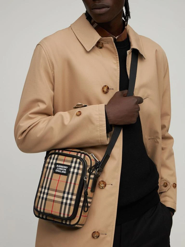 商品Burberry|Logo Canvas Check Freddie Messenger Bag,价格¥8070,第2张图片详细描述