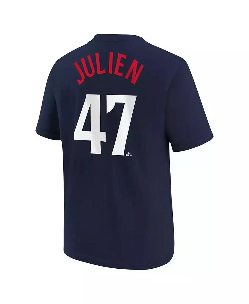 商品NIKE|Big Boys Edouard Julien Navy Minnesota Twins Name and Number T-shirt,价格¥238,第3张图片详细描述