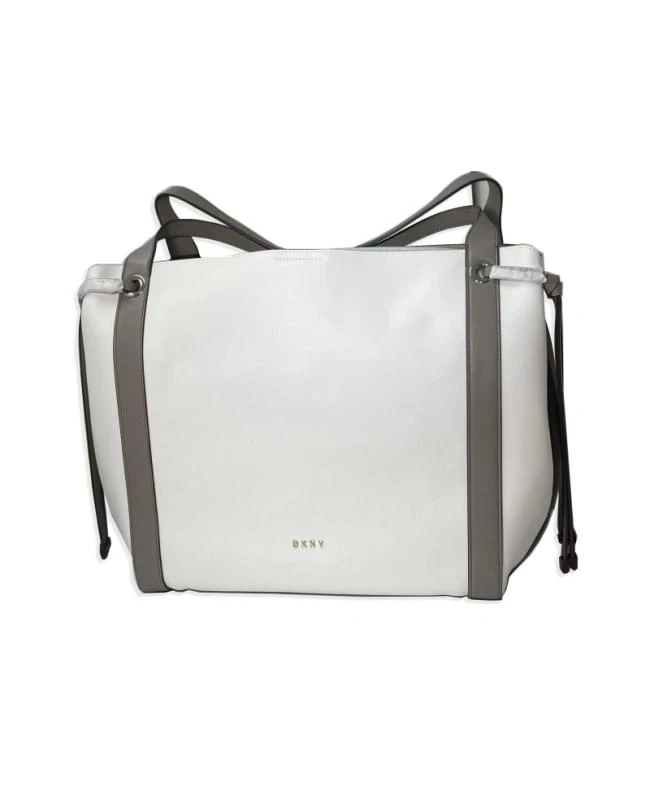 商品DKNY|DKNY Lopez Large White Leather Women's Shoulder Bag R02CMI73XGU,价格¥1385,第1张图片