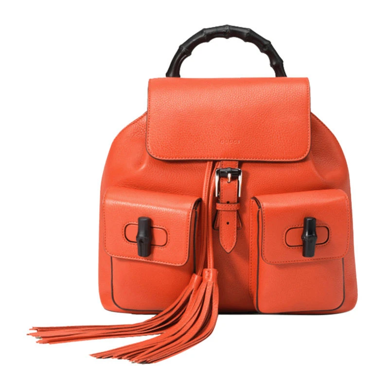商品[国内直发] Gucci|GUCCI 橙色女士双肩包 370833-A7M0N-6525,价格¥18200,第1张图片